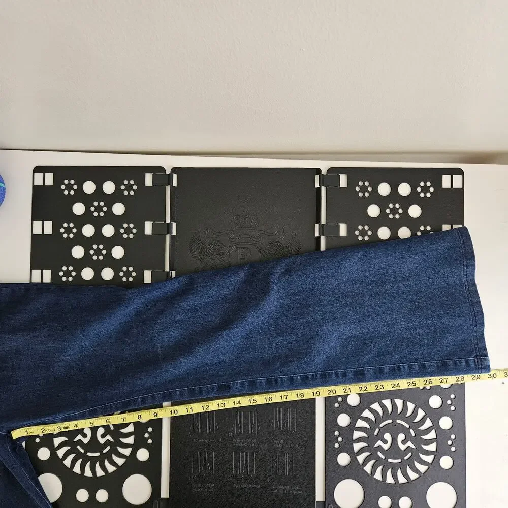 Betabrand Faux Denim Stretch Bootcut Pull On Pants‎ | Women's Medium | FLAWS
